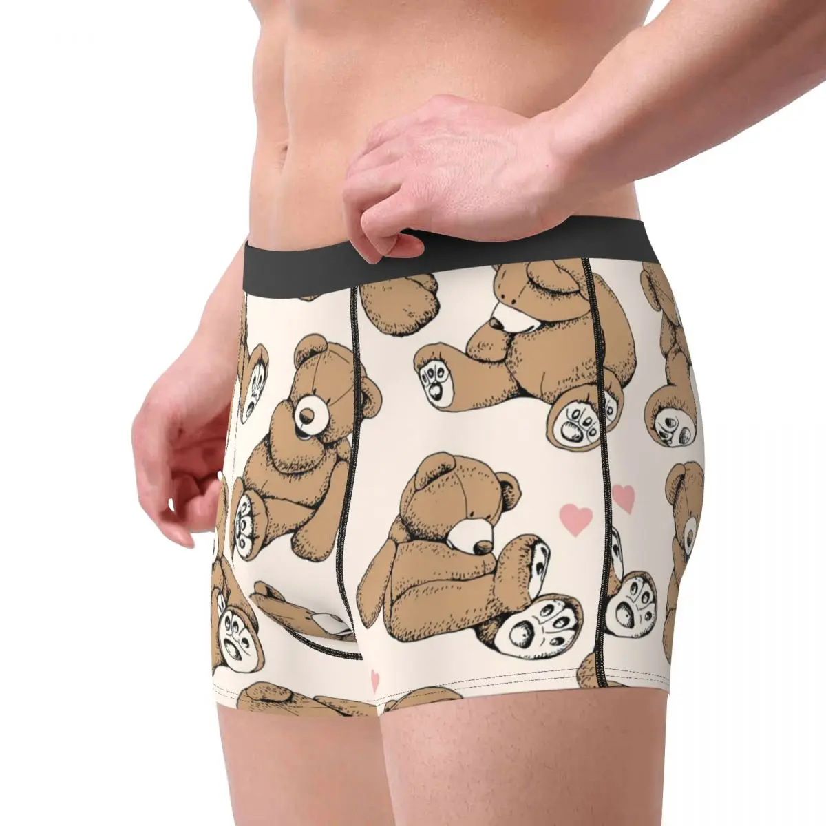 Bear Underwear Cute Toy Bears Customs Trunk High Quality Males Panties  Breathable Boxer Brief Gift Idea