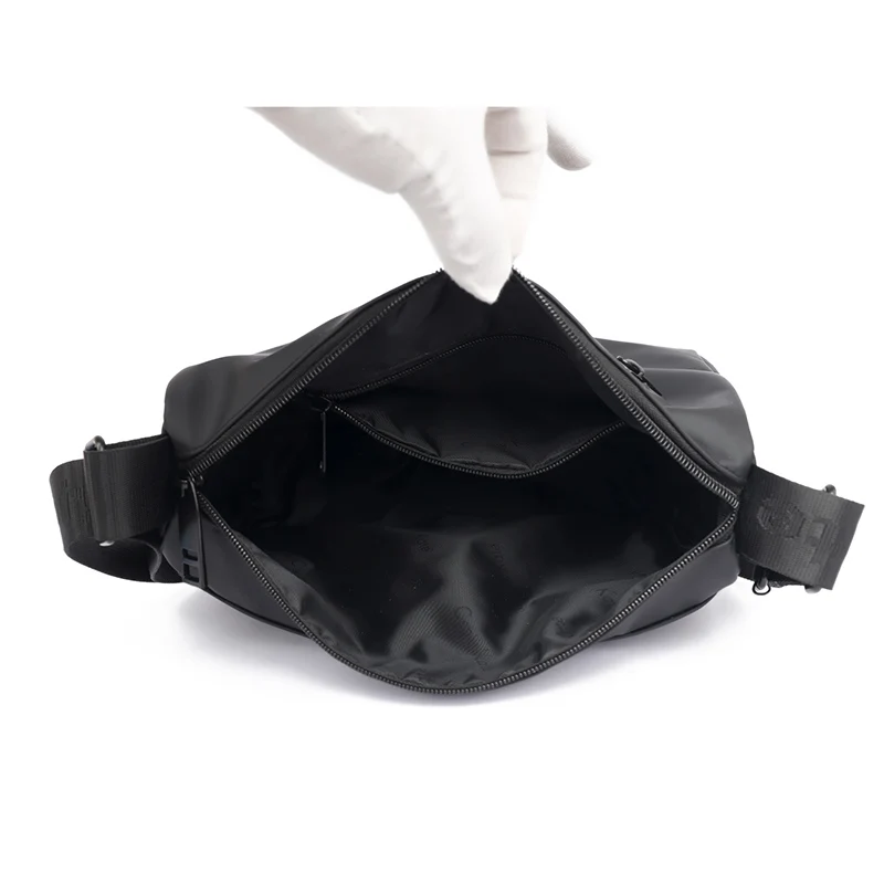 Men's crossbody bag with adjustable shoulder straps, spacious main compartment - travel and commuting bag - durable daily crossb