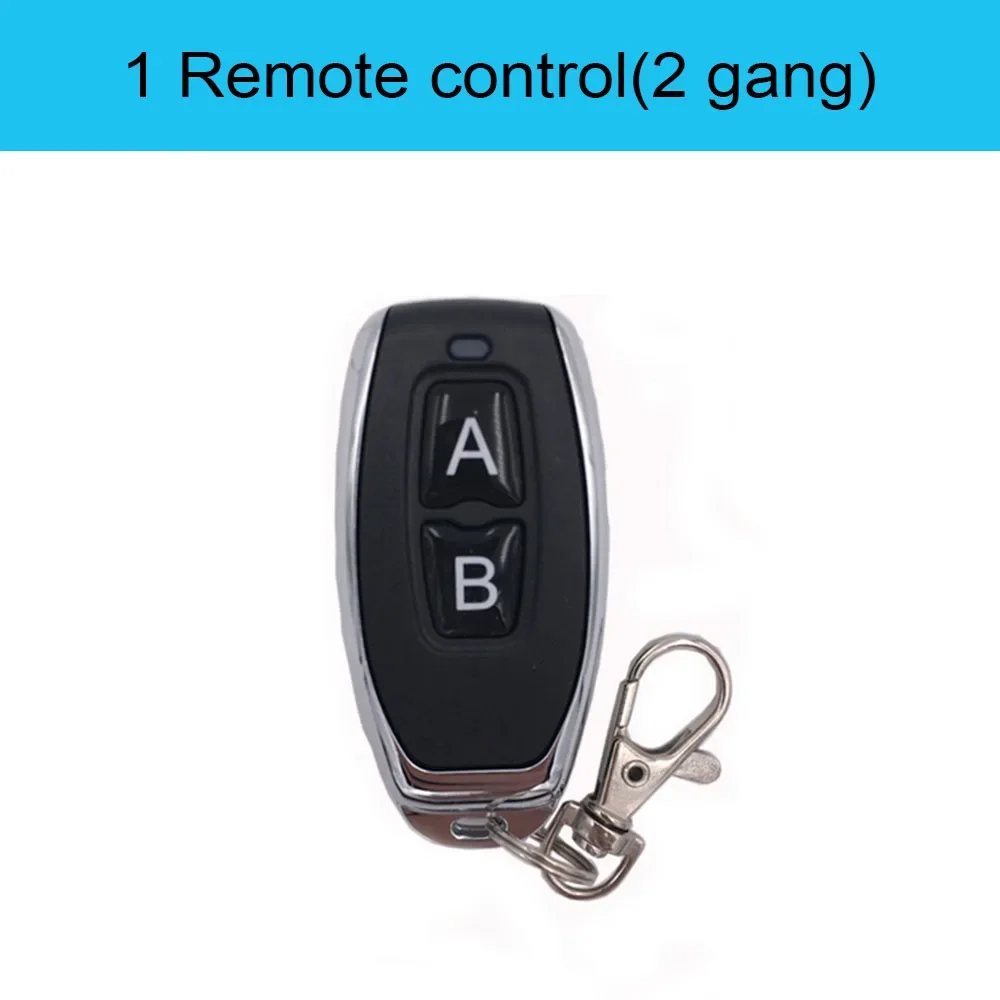 Радиочастотный 433 МГц, беспроводной кнопочный умный выключатель света, пульт дистанционного управления 90-250 В, 10 А, 1 канал, радиочастотное реле, приемник-передатчик для вентиляторной лампы