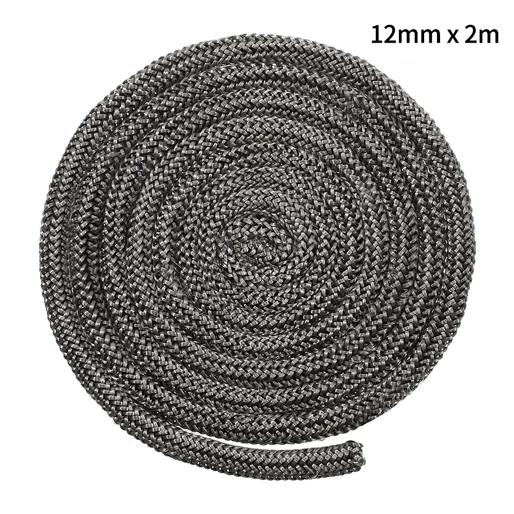 Wood Stove Door Gasket Rope Seal Wood Burning Stove Doors 12mm X 2m Elastic For Boiler Good Sealing Performance