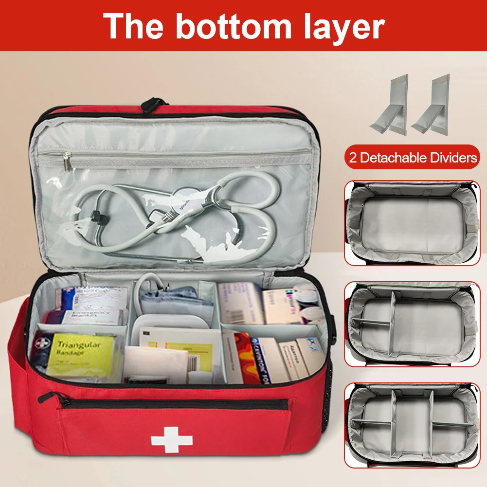 Travel Medicine Bag Empty Pill Bottle Organizer Medication Organizer Medication Travel Case for Home and Travel