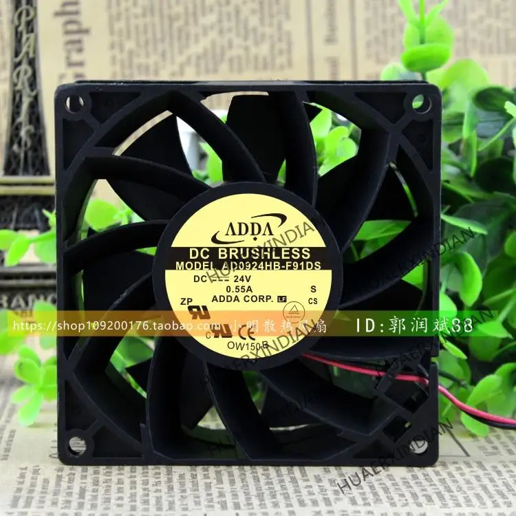 

New AD0924HB-F91DS 9038 9CM 24V 0.55A Cooling Fan Assembly Kit