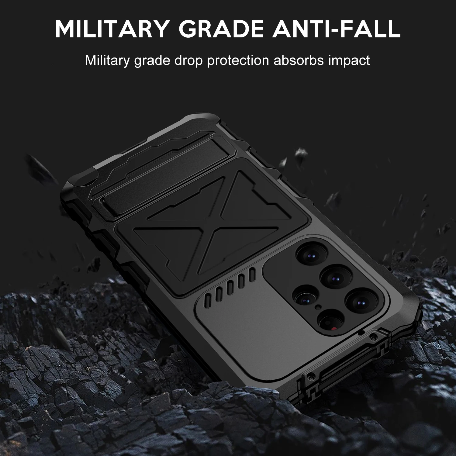 Heavy Duty Armor Metal Aluminum Shockproof Phone Case - Enhanced Protection