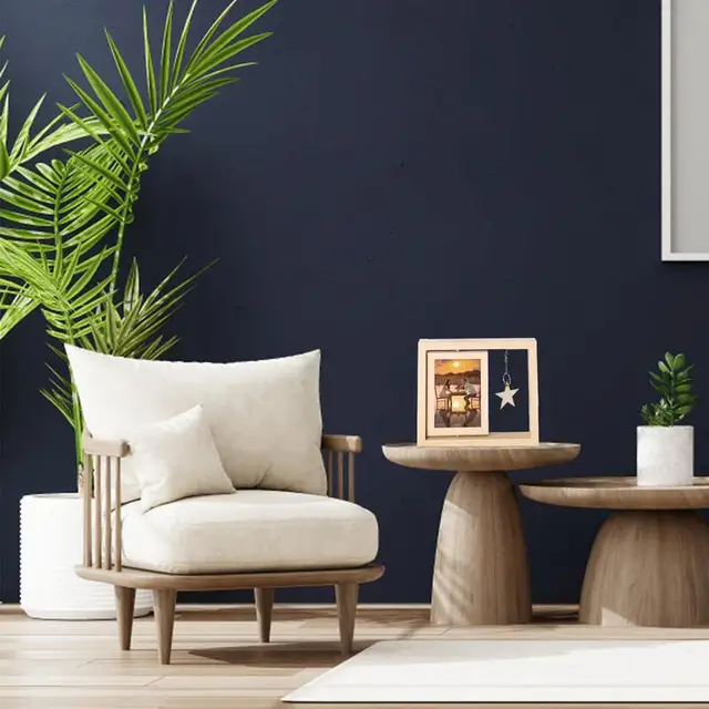 Dupla Mellékképes Képkeret Függőleges Rusztikus Fotókeretek 360 Forgó - Image 2