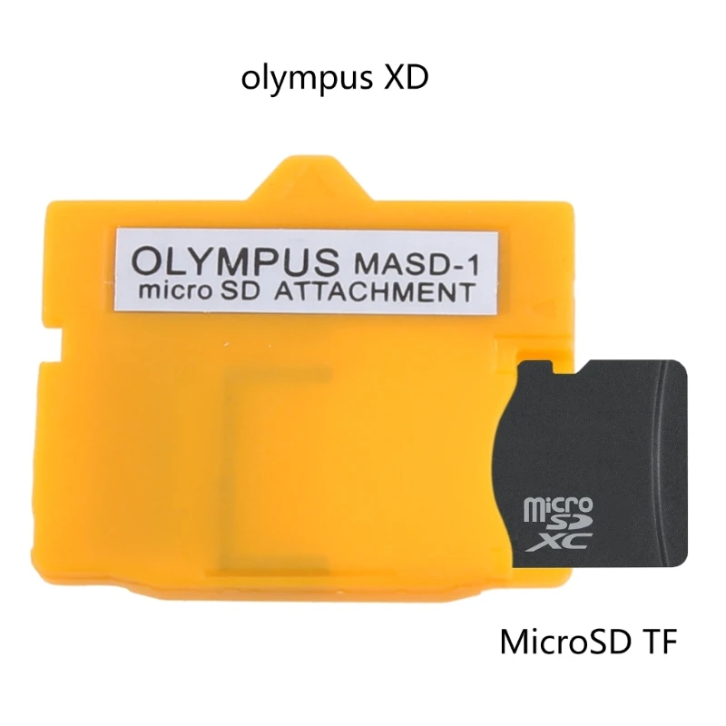 New 1x Micro SD TF to XD for Olympus Picture Memory Card Adapter SD Card Converter for Smart Yellow
