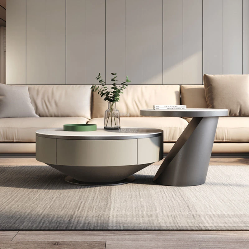 Mesas de centro de acero inoxidable de lujo, muebles italianos para sala de  estar, Simple y moderna mesa auxiliar redonda, mesa de esquina de diseño  creativo| | - AliExpress