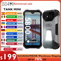 Spain Warehouse 8849 Tank Mini Unihertz Rugged smartphones 4.3" Display Android 13 Helio G99 24GB 256GB 100MP Cameras 5800mAh 1