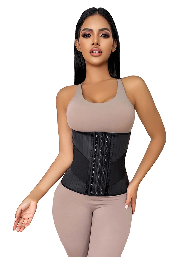 

25 Steel Bones Waist Trainer for Weight Loss Corset Women Trimmer Slimmer Belt Underbust Steel Bone Latex Korset Cincher 8736