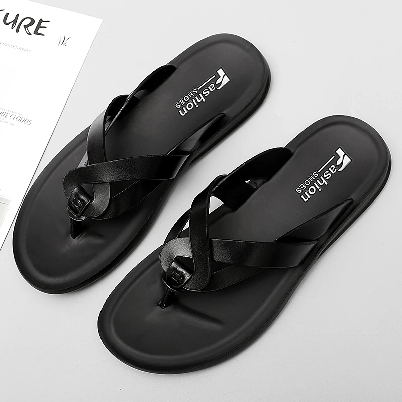 

Mazefeng Brand 2023 New Arrival Summer Men Flip Flops High Quality Beach Sandals Anti-slip Zapatos Hombre Casual Shoes Wholesale