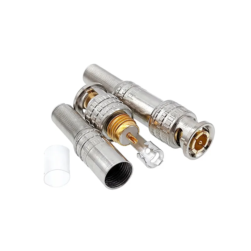 5 Stuks Bnc Soldeerloze Connector Q9 Hd Video Oscilloscoop Mannelijke Plug Lasvrij 75-5 Ohm Bewaking Laswerk Kabel Connectoren