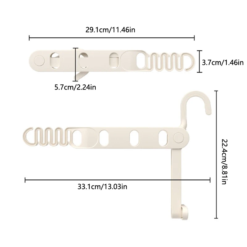 Foldable Drying Rack 5 Holes Travel Portable Clothes Hanging Hotel Indoor Drying Rack Hanging Clothes Hook Hanging Hole Rack 6