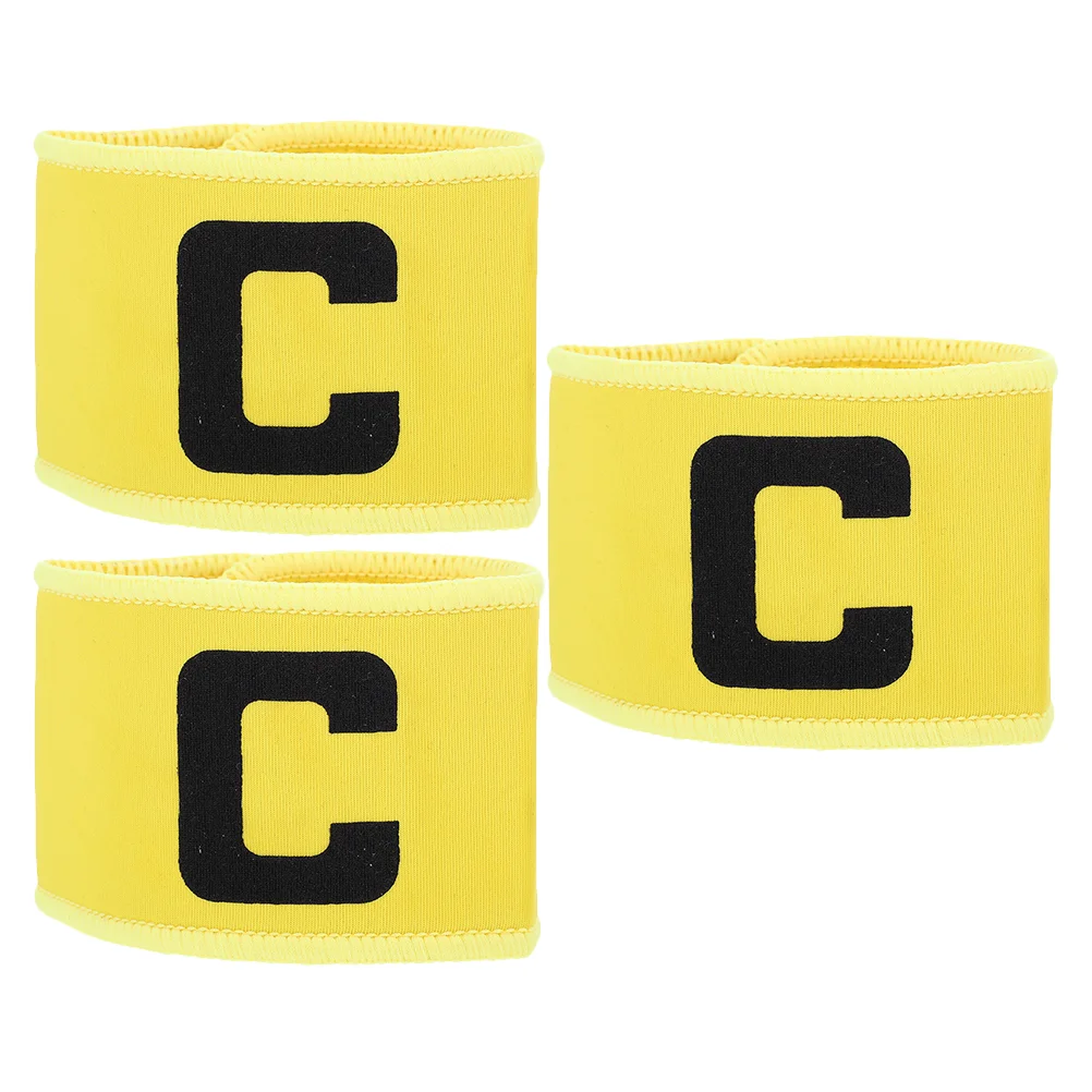 

3pcs Elastic Armbands Sports Bands Portable Soccer Armbands Football Accessory Adjustable Bands Armband for Kids and Youth
