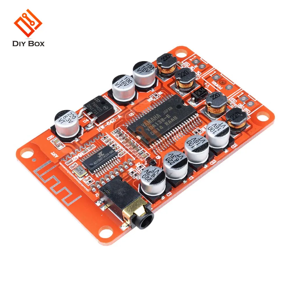 Плата Bluetooth-усилителя YDA138 15 Вт + 12 В постоянного тока 2 А стереоусилитель класса D с