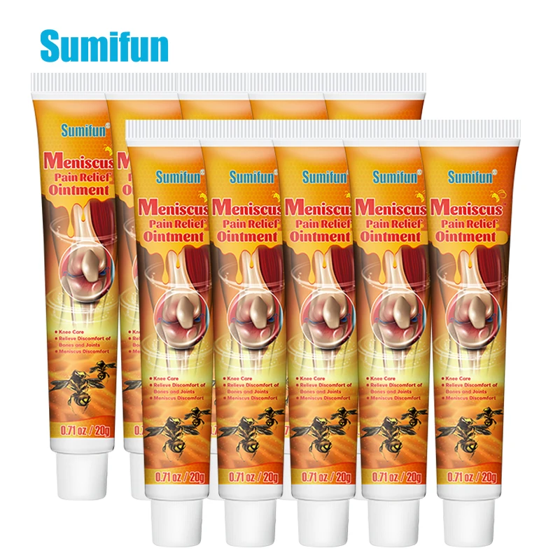 Sumifun 1/5/10pcs Bee Venom Knee Pain Relief Cream Meniscus Injury Ache Plaster Joint Treatment Muscle Sprain Arthritis Ointment pain relief cream pain relief patch knee pain relief cream