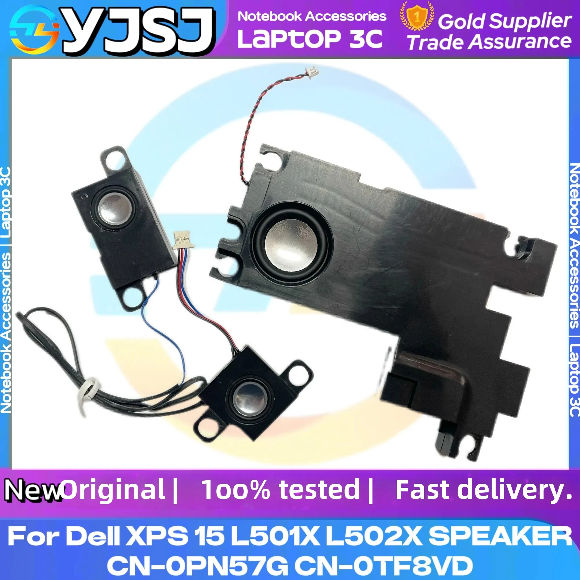 Laptop Speakers for Dell XPS 15 L501X L502X Subwoofer Left and Right Speaker Assembly 0PN57G 0TF8VD Tested