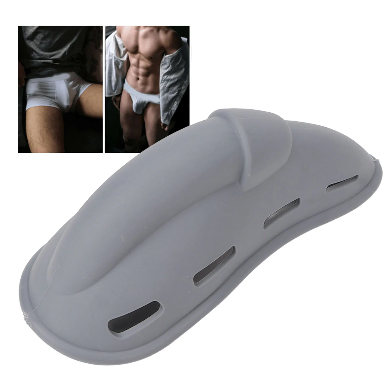 Men Foreskin Cover Stereo Shape Prevent Friction Breathable Soft Silicone Circumcision Protective Cup Men Bulge Pouch Cover