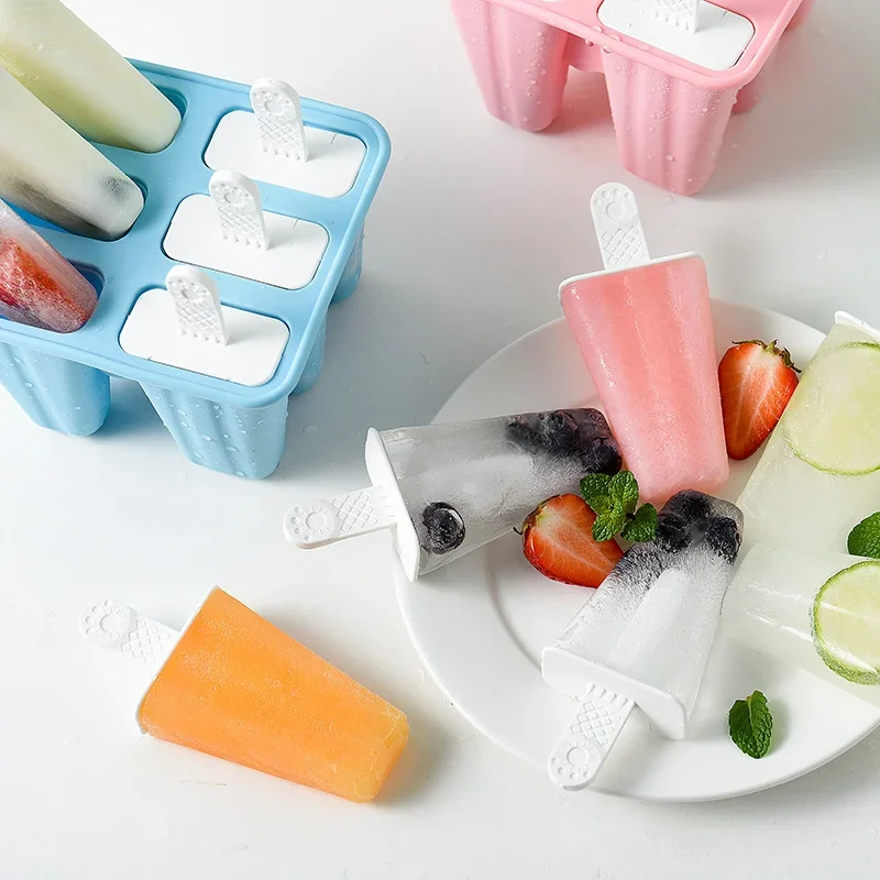 Popsicle Molds 6 Pieces Silicone Ice Pop Molds BPA Free Popsicle Mold Reusable Easy Release Ice Pop Make ice mold