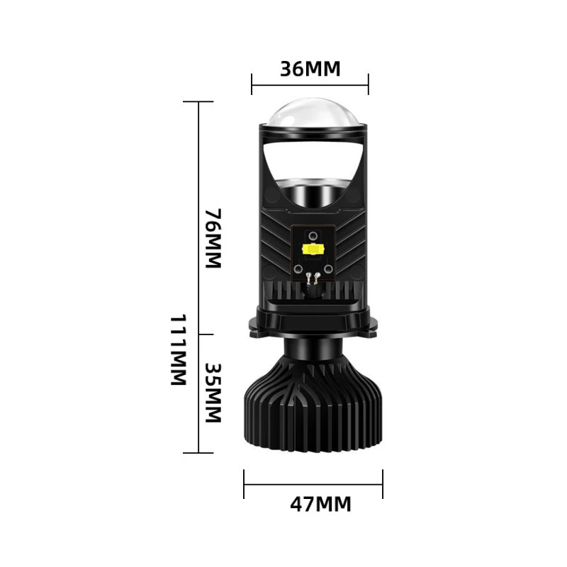 Hearxin T9 H4 LED Projector Lamp 8000LM Mini Car Bulb 55W Auto Motorcycle Turbo Lamps Dual Lens High Low Beam 9V-32V Plug&play