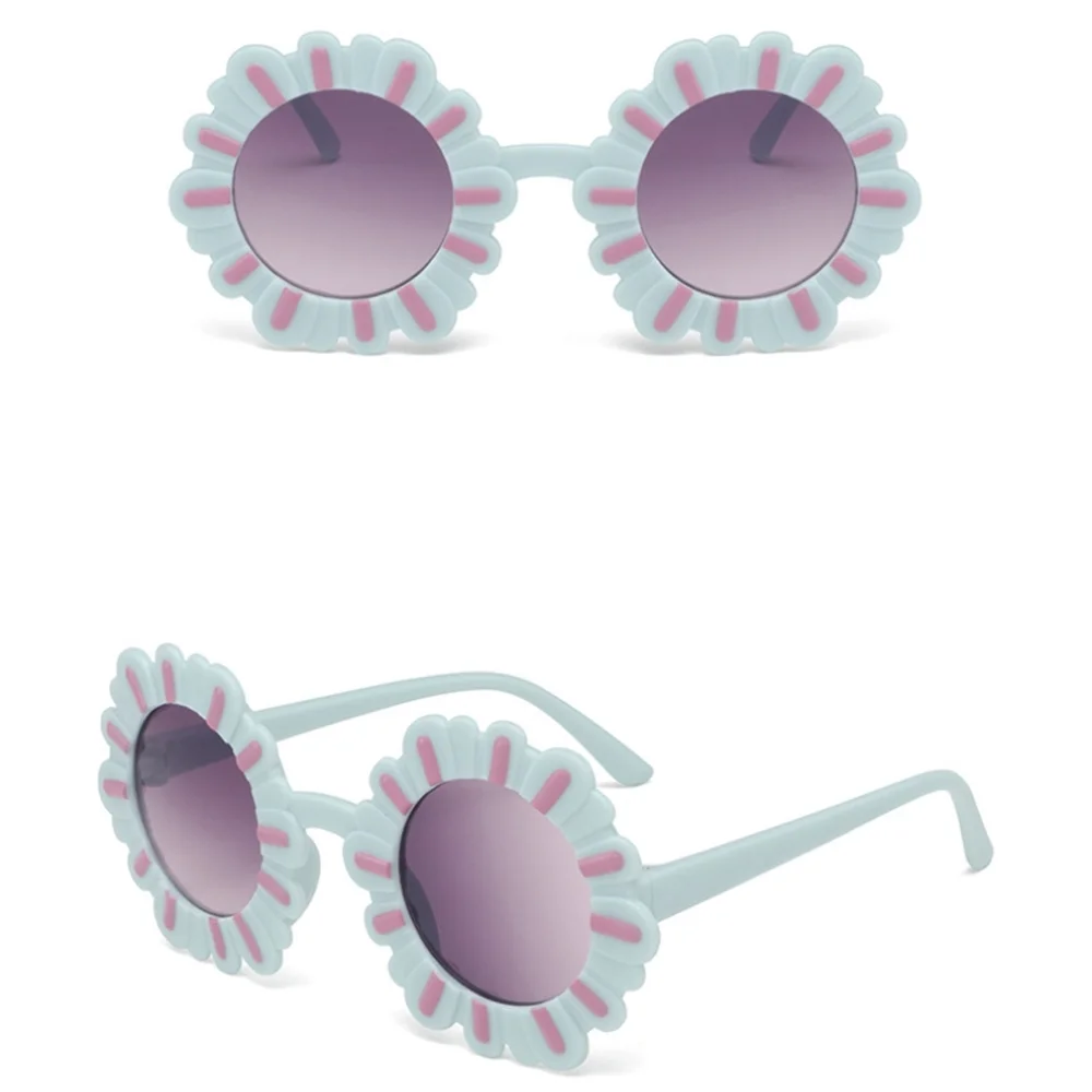 New Boy Girl Flower Sunglasses Solid Love Pattern Sunglasses Sun Glasses Kid Eyeglasses Beach Eyewear