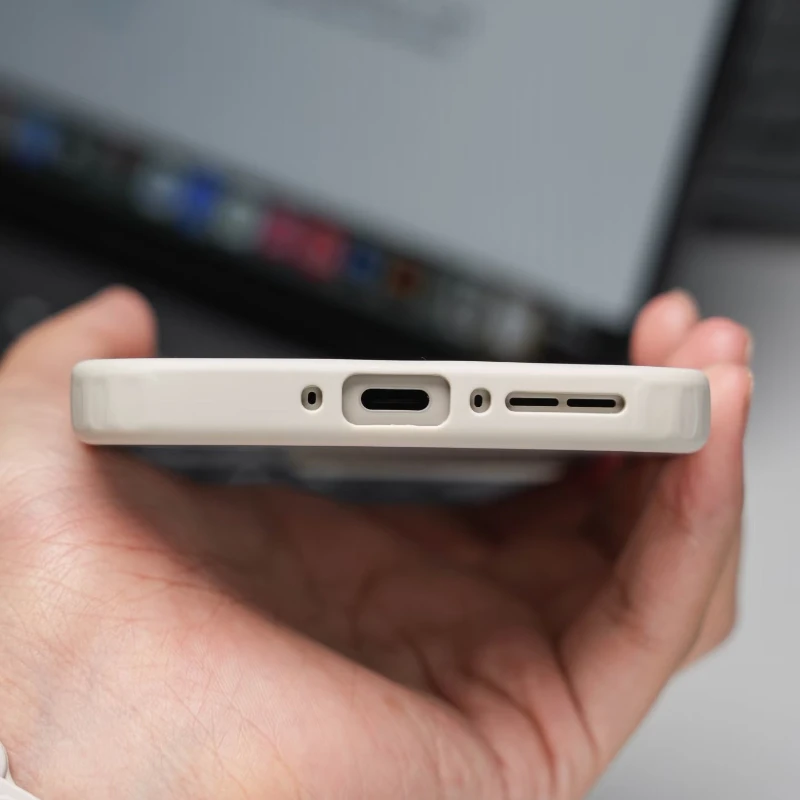 Luxury Skin Feel Acrylic Magnetic Phone Cover with Wireless Charging Capability