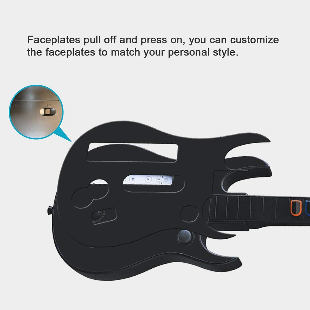 Controlador inalámbrico con correa ajustable para Wii Guitar Hero Rock Band  2 3 juegos mando a distancia guitarra para Wii Accesorios] - AliExpress