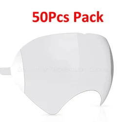 Anti-Oil Scratch Resistant Protective Film for Full Face Respirator Lens (50PCS Pack)