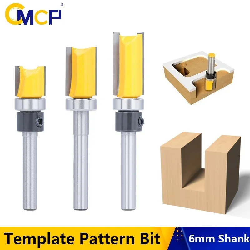 

CMCP Router Bit 6mm Shank Template Pattern Bit Flush Trim Router Bit Milling Cutter For Woodworking