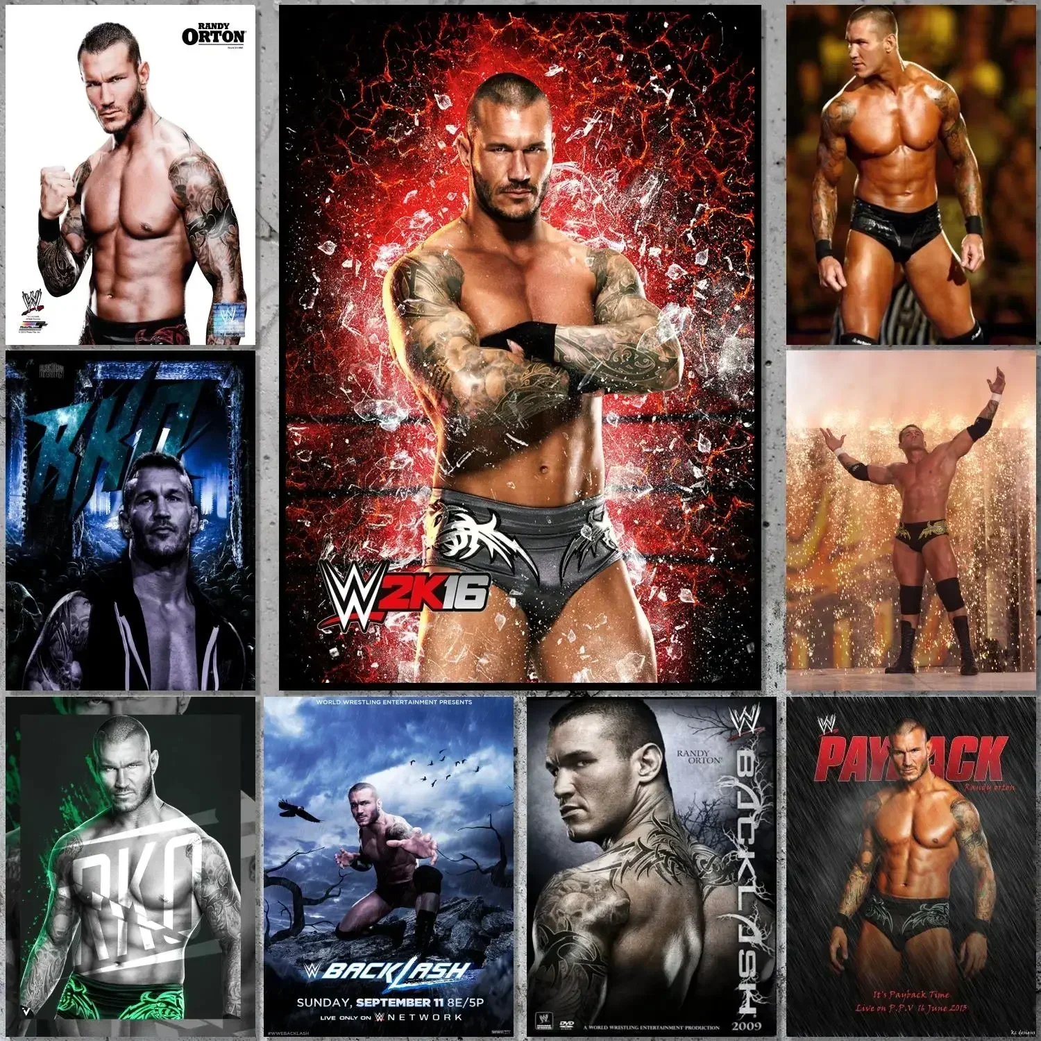 randy orton Poster Canvas Art Poster and Wall Art Picture Print