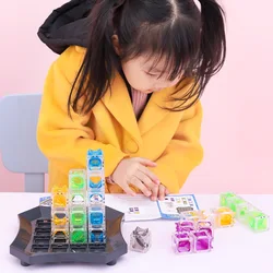 Kid Gravity Maze Escape Ball Marble Run Race Coaster Set Educational Toy Gift Construction Building Block Home Board Brain Game