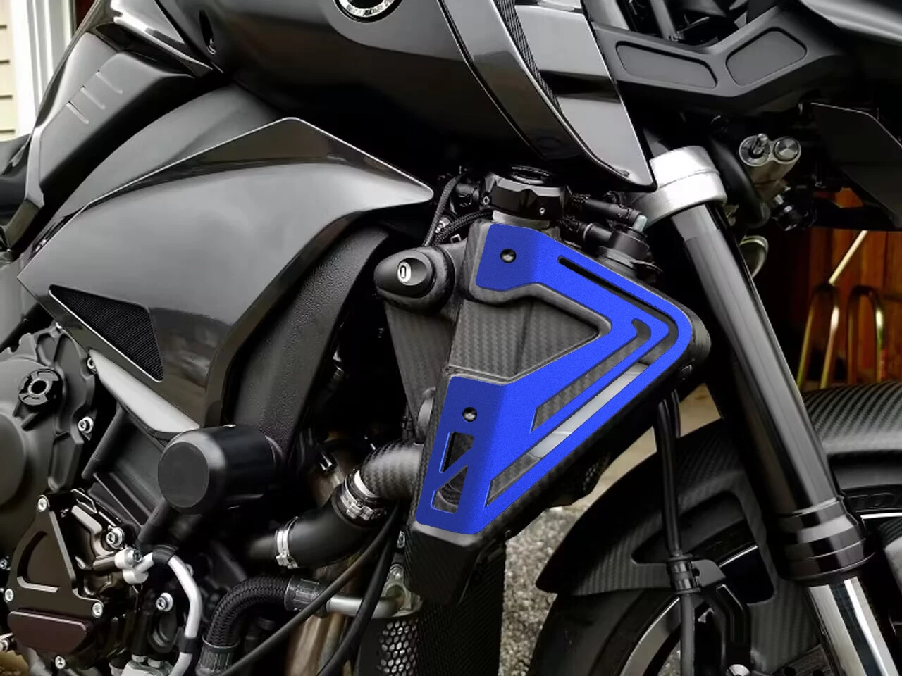 Para YAMAHA MT10 MT-10 FZ-10 2015 2016 2017 2018 2019 2020 MT 10 accesorios de motocicleta Protector lateral de radiador cubierta protectora de placa - details 11