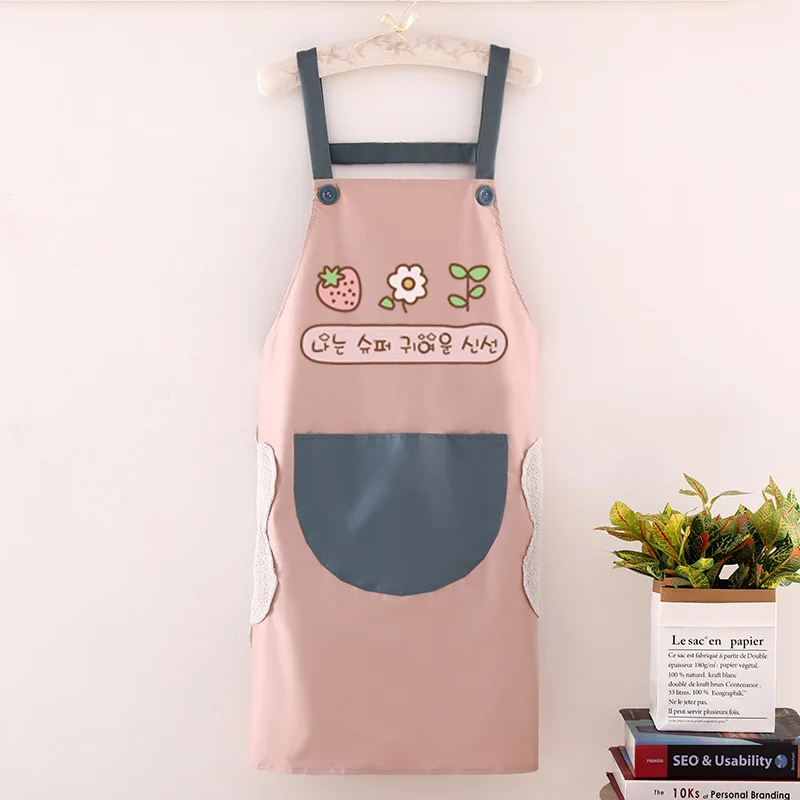 Women's Apron Waterproof Household PVC Oil-proof Aprons For Chef Cooking Baking Home Cleaning Restaurant Kitchen Accessories