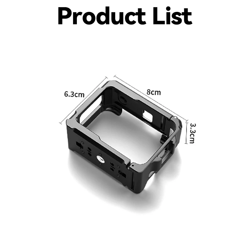Schutzrahmen für Insta360 GO Ultra Metallkäfigschutz Aluminium Schnellverschluss Ständer Halterung Shell für GO Ultra Kamera – Detail 8