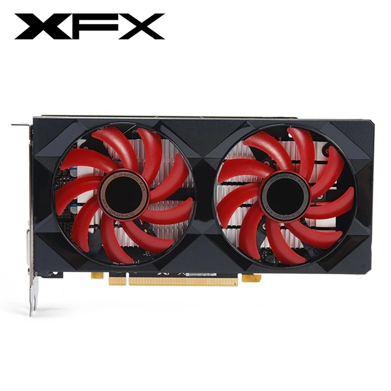 XFX RX560 4 Гб видеокарты AMD GPU Radeon Оригинал RX 560 4G видеокарта для настольного ПК