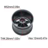 TxxRcss 1/10 RC Drift Tires And Aluminum Wheels Rims Rally Racing Tyres 12mm Hex for 1:10 Scale On Road Touring Street Car Tamiy 3