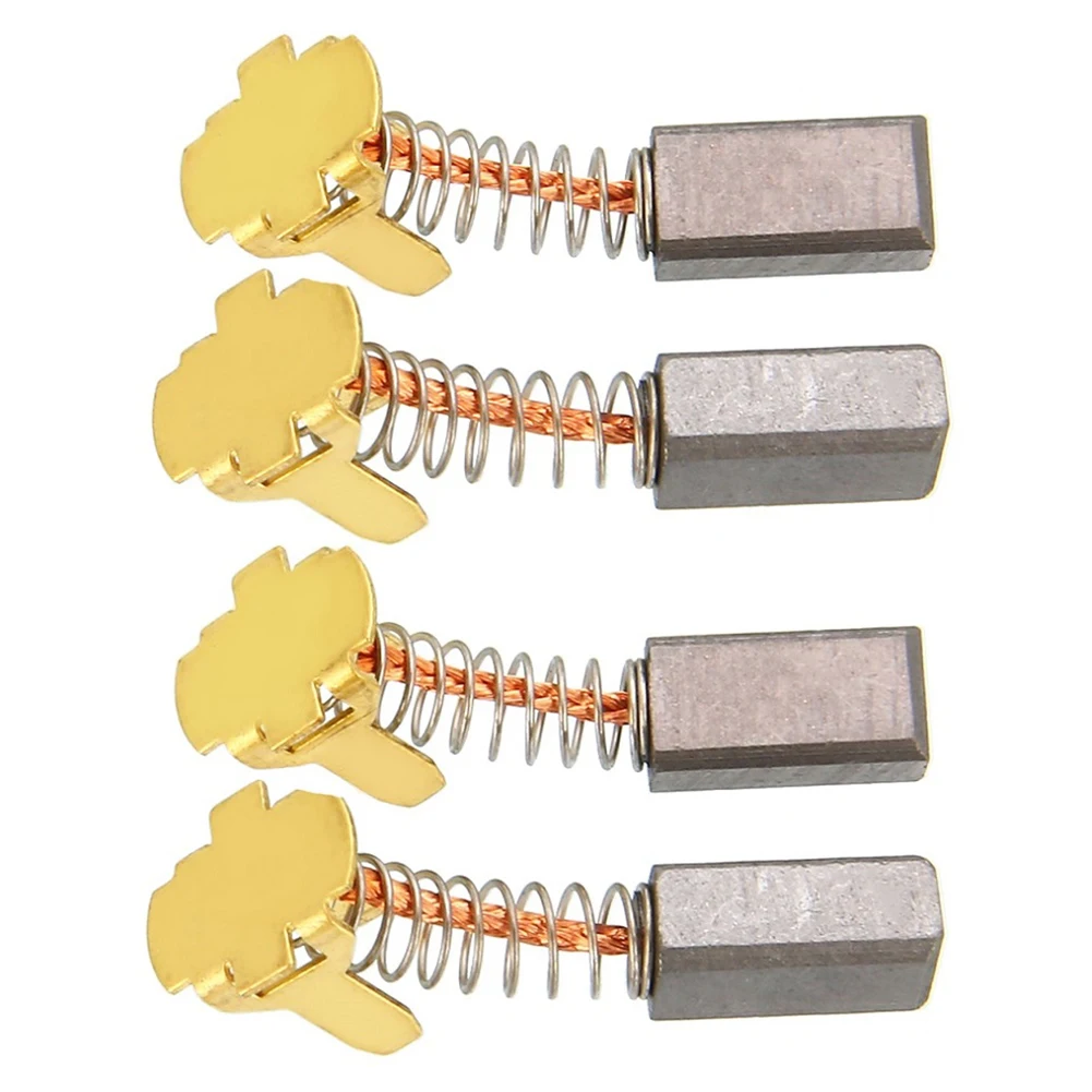 4pcs Carbon Brushes 18V 999-054 Replacement 5*6*12mm For Hitach G18DL G18DMR G18DSL G14DL Power Tool Accessories 5pcs lot e ten1021 2 pin on off 15a 250v position rocker toggle switch power 12mm orange spst 2 good quality new