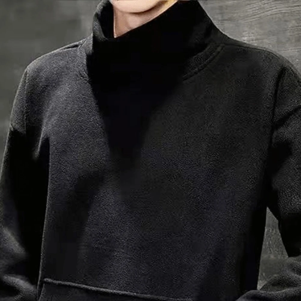 Description Picture 5 of itemAffordable Brand New Fashion High Quality Sweatshirt Pullover Long Sleeve Polar Fleece Pullover Tops Turtleneck