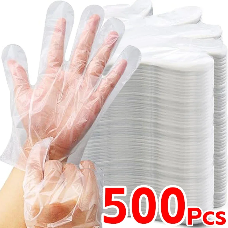 

Food Grade Disposable Gloves Transparent Waterproof Gloves Kitchen Restaurant Fried Chicken BBQ Disposable Tableware Wholesale