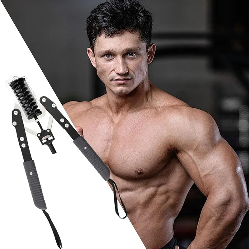 Chest Expander Arm Training Arm Workout Exercise Machine Adjustable Carbon Steel Anti-Slip Ergonomic Handle Power Twister