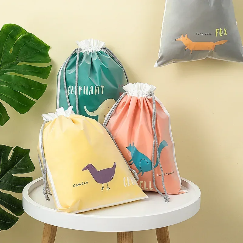 Cartoon Cute Large Capacity Waterproof Drawstring Bag Mother Outdoor Portable Storage Bag Travel Organizer Diaper Bags diaper bag