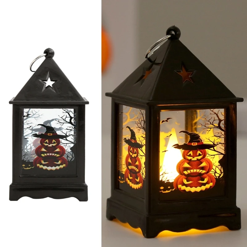 

Halloween Theme Lantern, LED Candle Lights, Tabletop Decoration, Home Decor