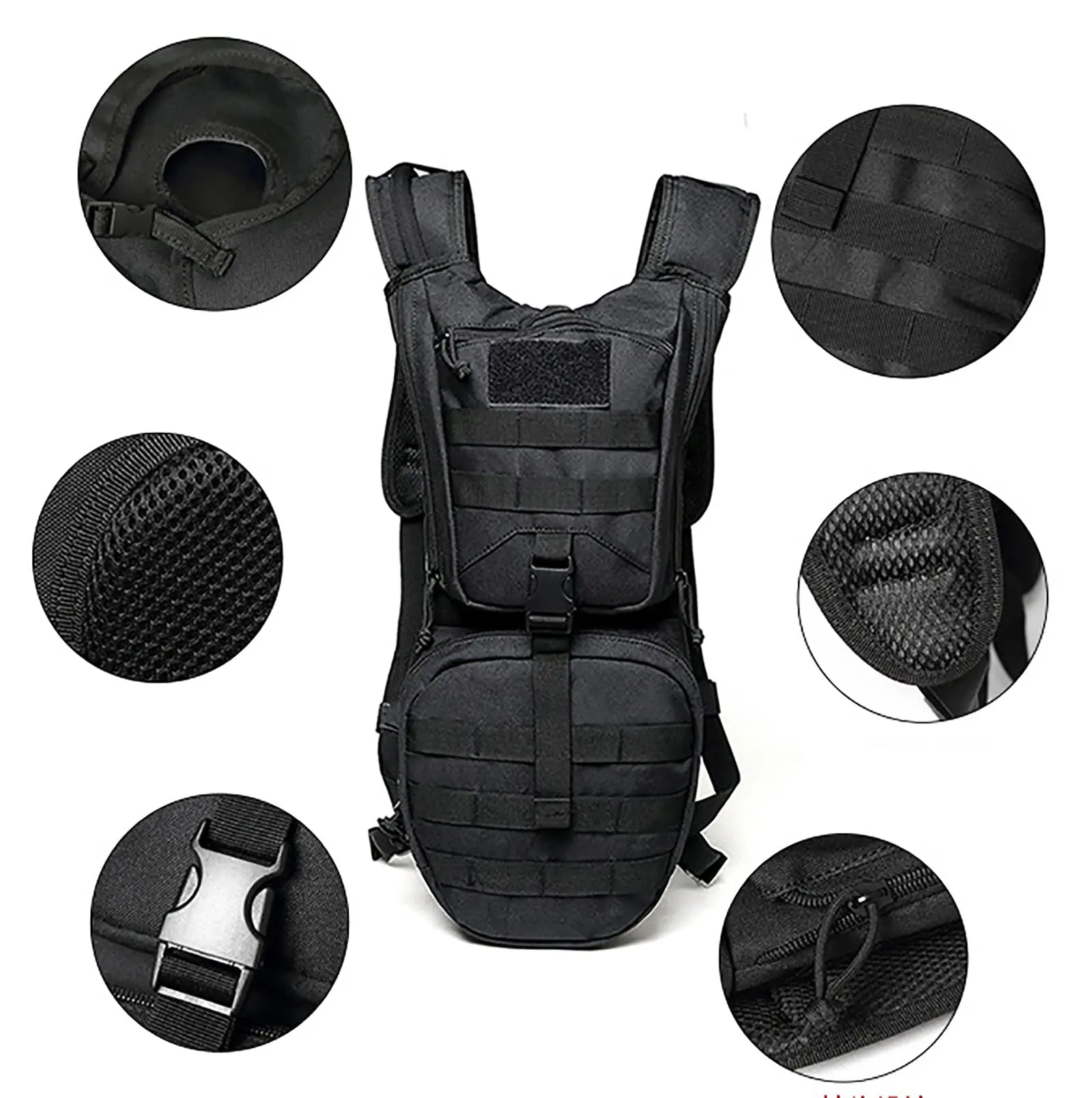 Outdoor sports camouflage riding water bag backpack can be placed in the field tactical shoulder water bag backpack delive