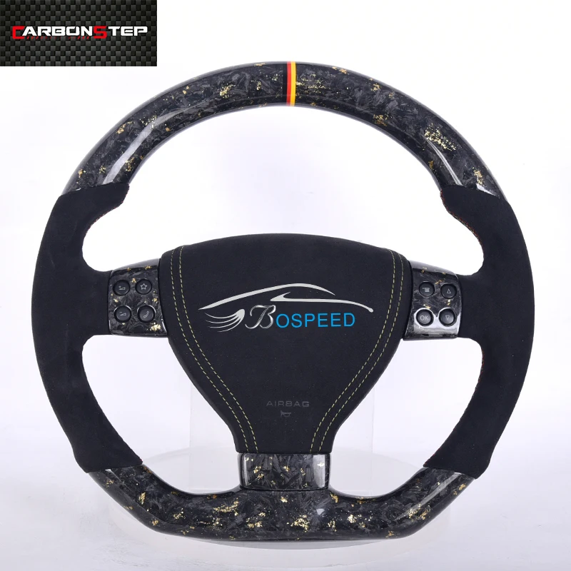 

Suede Forged Carbon Fiber LED Steering Wheel For Volkswagen VW Golf Golf 7 5 6 8 R GTI MK7 MK5 MK6 MK2 Passat B6 GTD Variant