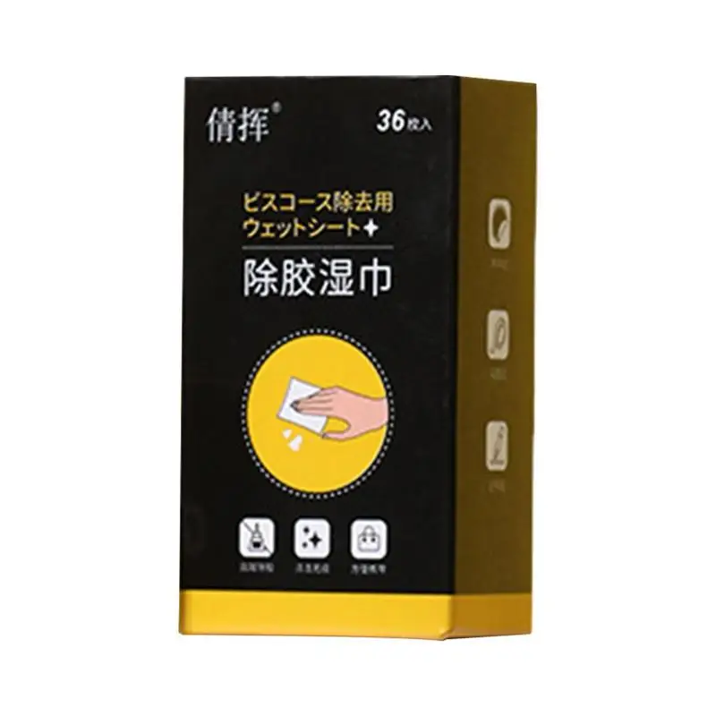 

Adhesive Cleaning Wipes Adhesive Remover Wet Wipes Tear-Resistant Cleaning Tool For Sticky Leftovers Double-Sided Tape And Other