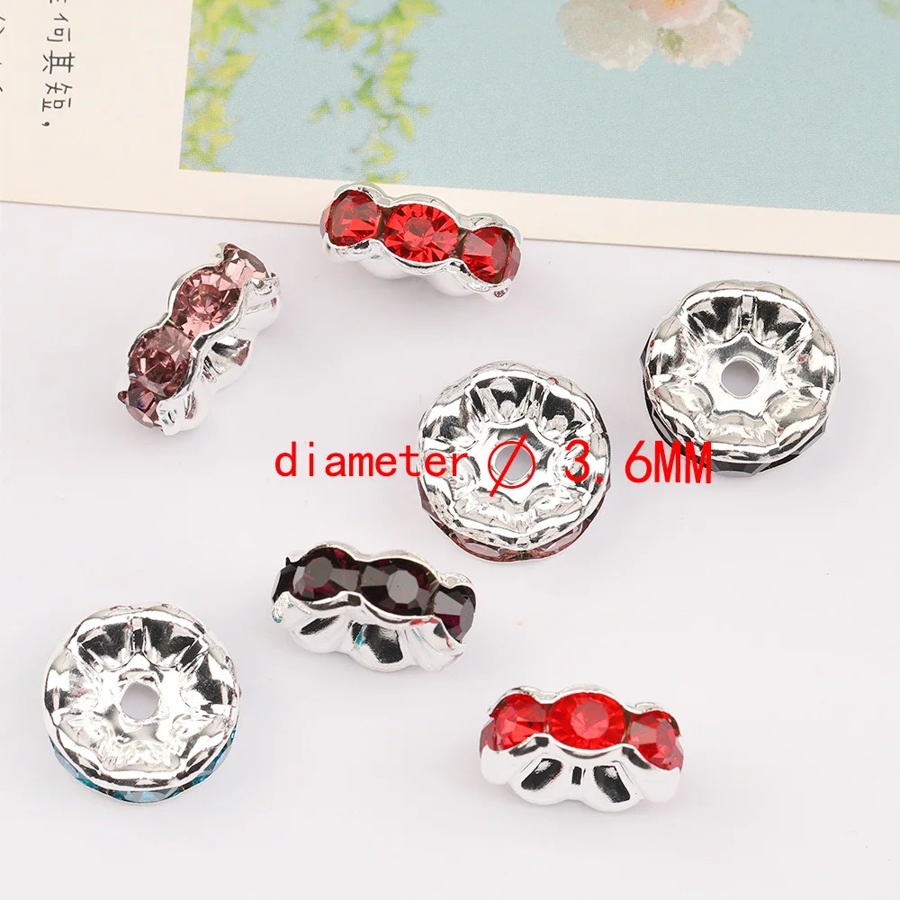 Cordial Design 50Pcs 21*21MM Jewelry Accessories/DIY Rhinestone Spacers/Hand Made/Wheel Shape/Jewelry Findings & Components - cordial