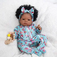 Risbecko 20 Inch Reborn Baby Doll Cute Doll Soft Touch 3D Paint and Visible Veins - Collectible Art Doll Gift Birthday Gift 5