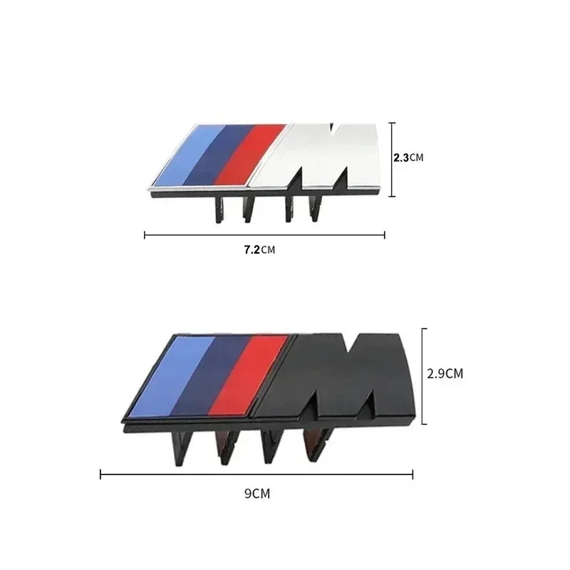 BMW 3D 프론트 그릴 배지 X1 X2 X3 X4 X5 F48 G01 E84 E83 F39 F10 F30 G11 G07 G86 G60 E60 차량 바디 장식 자동차 액세서리