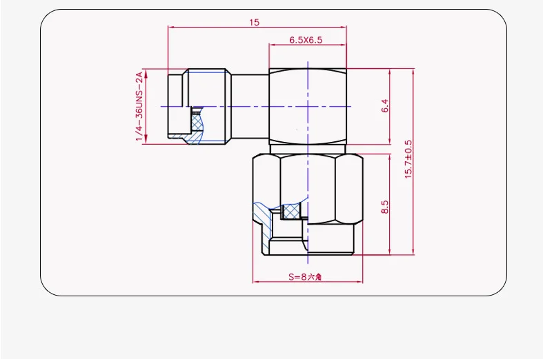 2 Stück SMA zu SMA Adapter SMA Stecker auf Buchse zu Stecker/Buchse RP-SMA Gerade 3-Wege Rechtwinklig 90 135 Grad RF-Verbinder für Antennen – Detail 8