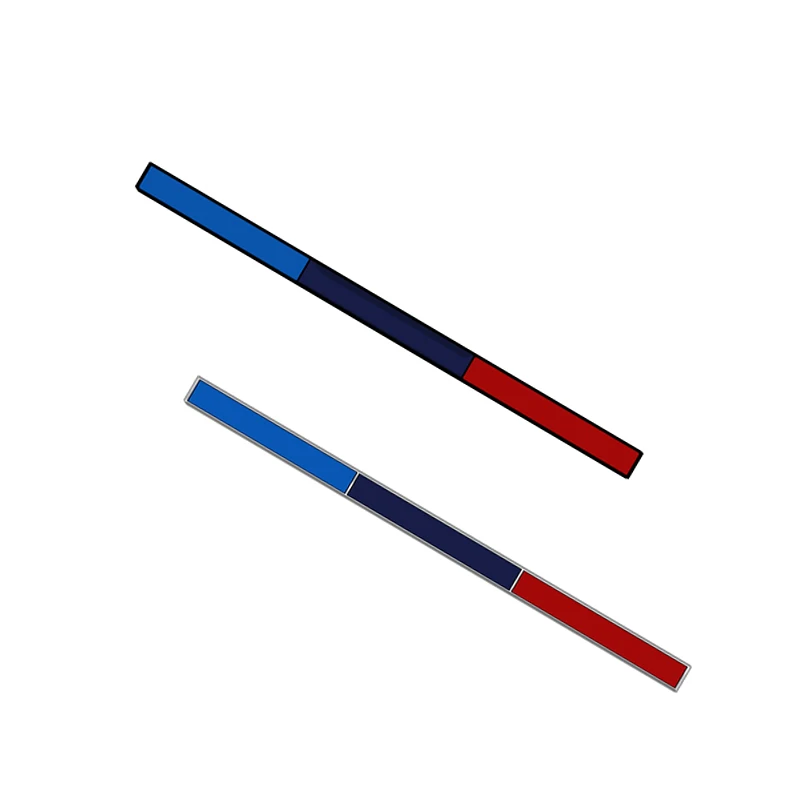 Emblema Per Motocicletta Per Auto Striscia Sportiva In Metallo 3 Strisce Colorate Rally Flag Badge Logo Body Decals Adesivi Per Interni Auto