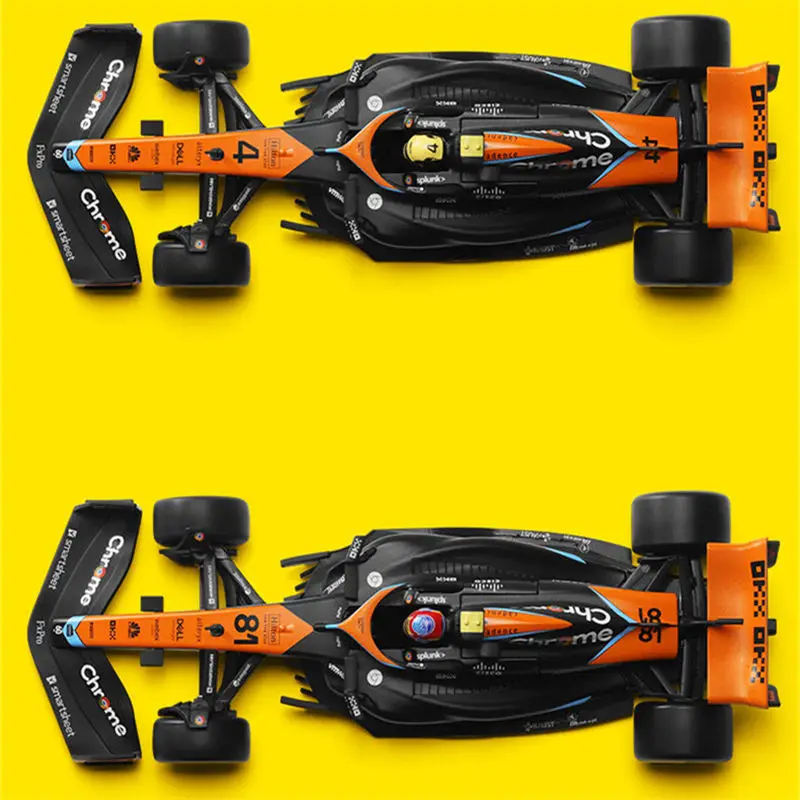 1:24 MCL60 2023 4# Lando Norris P2 British GP Mclaren F1 #81 Oscar Piastri Diecast Race SuperCar Model Competition Vehicles Toys 6