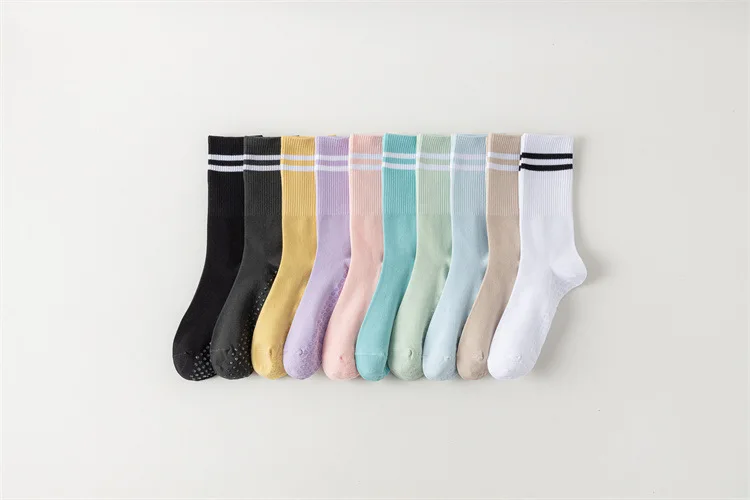 Ladies Ballet Dance Gym Elastic Fitness Cotton Non Slip Socks Women Breathable Grip Anti Slip Yoga and Pilates Socks for Woman 65 S3bc53e764b72435bb5f3f18b4a63b4f2I